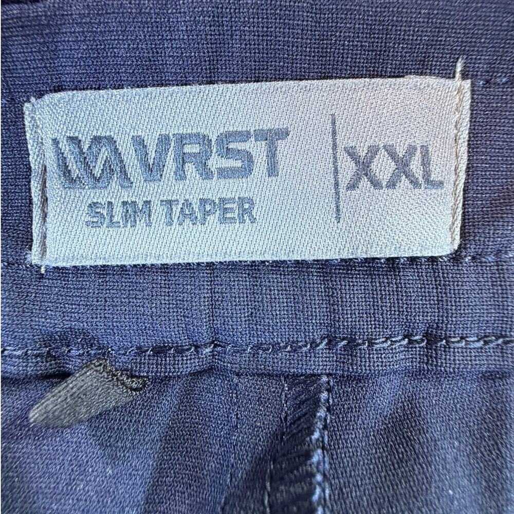 VRST Mens 2XL Blue Slim Taper Performance Pants Athletic Casual Stretch Trousers - Picture 3 of 10